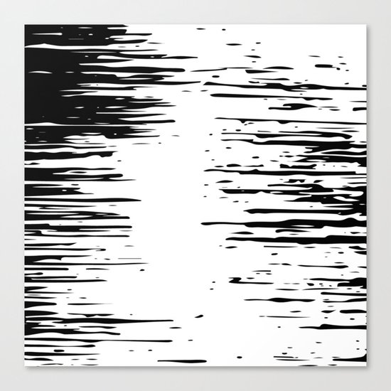 Splash Black and White Canvas Print