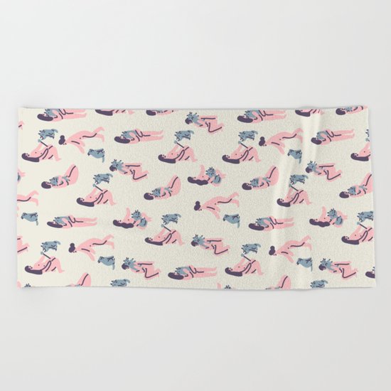 Cats & Girls Beach Towel