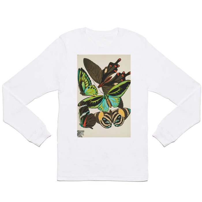 Butterfly and Moth Print by E.A. Seguy, 1920s #19 Long Sleeve T Shirt