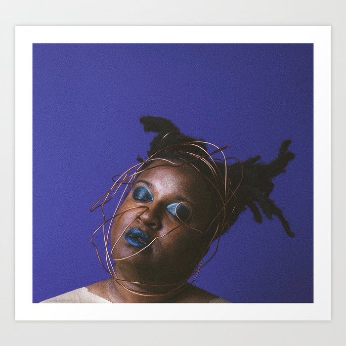 Crooked Roots Art Print | Photography, African, Nigerian, Photography, Color, Purple, Woman, Black, Visual-art, Hair