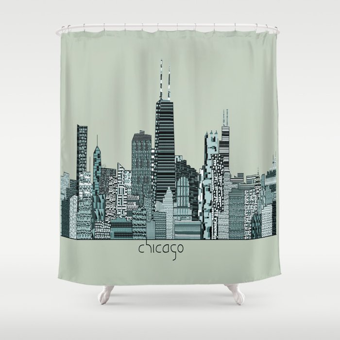 Chicago  Shower Curtain