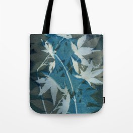 Blue Green Japanese Maples Tote Bag