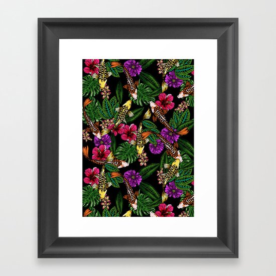 Tropical Koi Framed Art Print