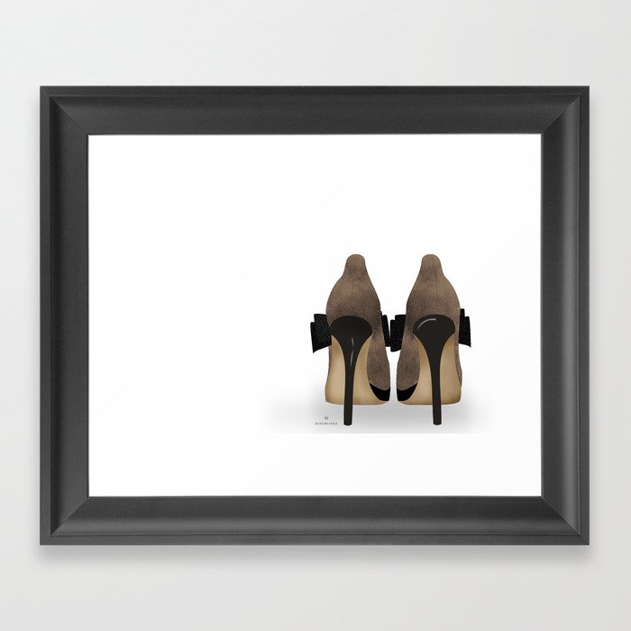 Bow Heels Framed Art Print