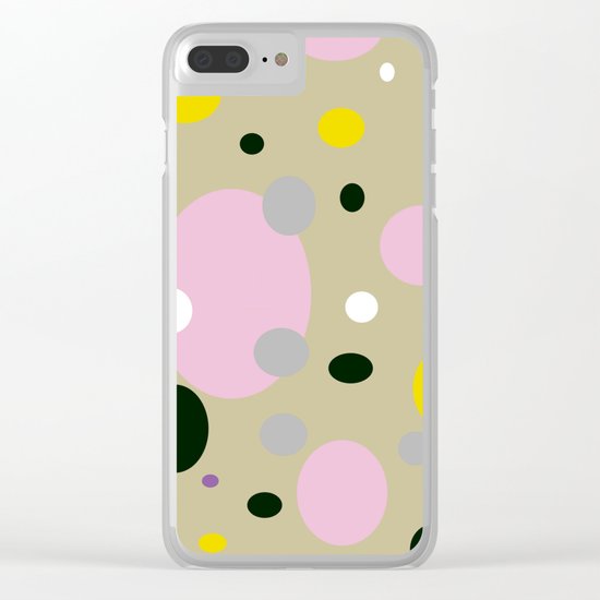 Polka Dots - Colorful - Retro - Fun Clear iPhone Case