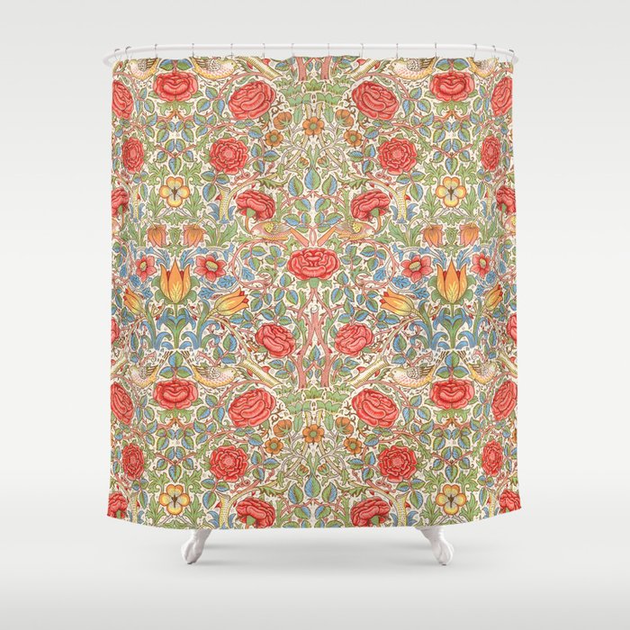 William Morris "Rose" Shower Curtain