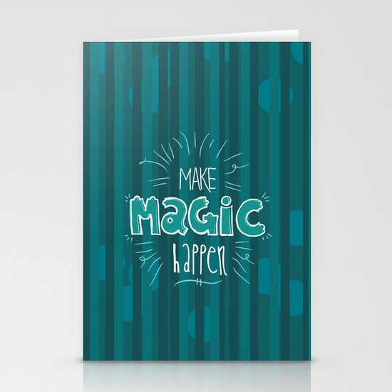 Make Magic Happen! Stationery Cards