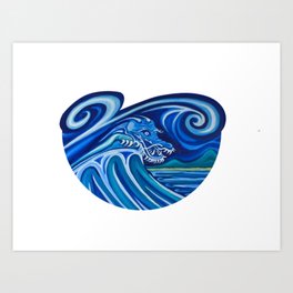 Waterdragon Art Print