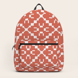 Mosaic Terracotta Tiles Digital Pattern  Backpack
