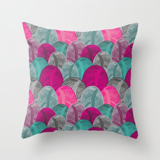 Colour Me Lovely Throw Pillow