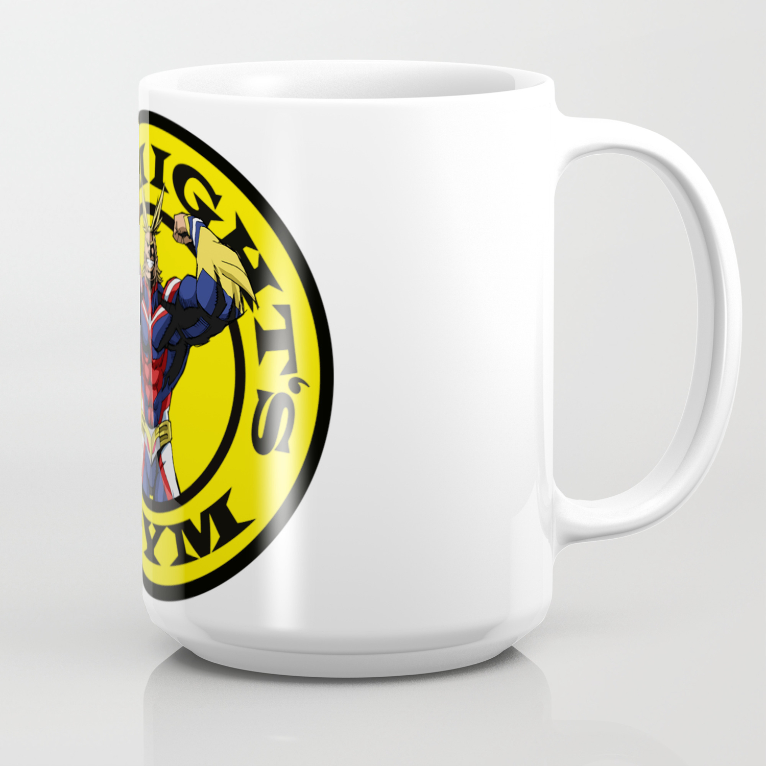 Allmight Boku No Hero My Hero Academia Golds Gym Coffee Mug By Makaiworld Society6