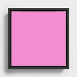 Foxglove Pink Framed Canvas