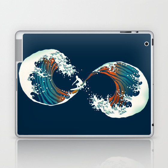 The Wave is forever Laptop & iPad Skin