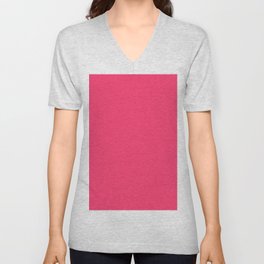 Bee Balm Pink V Neck T Shirt