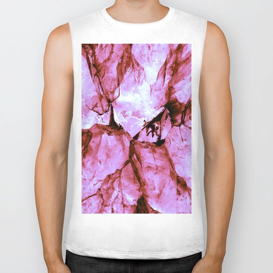 Pink Crystals Biker Tank