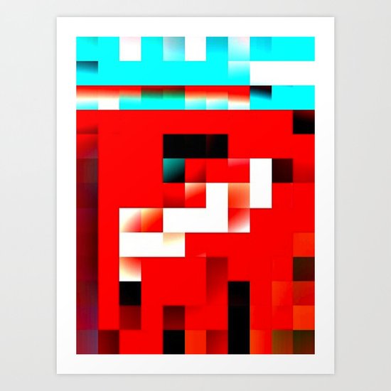 pixel 3 Art Print