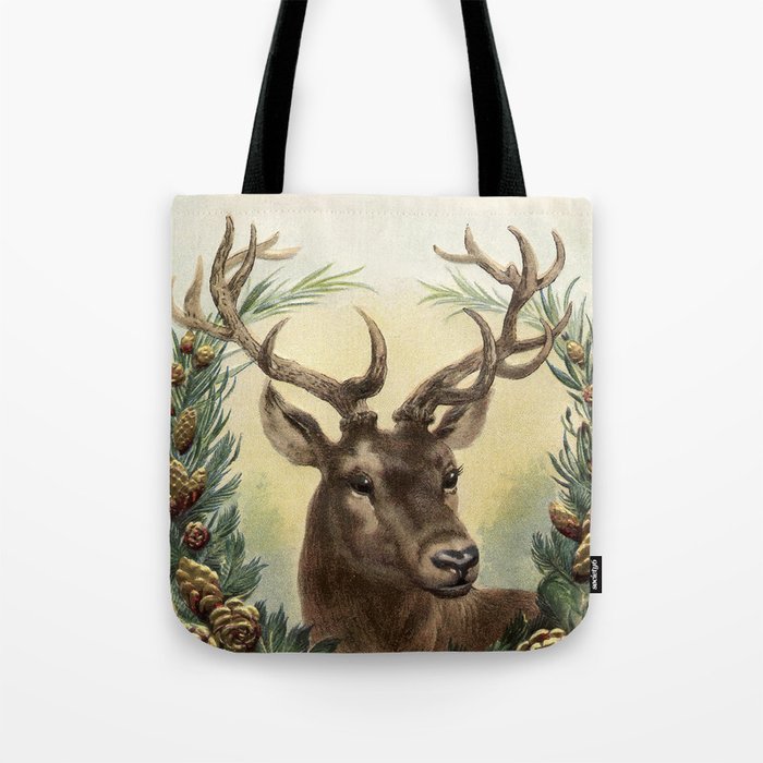 Retro Deer Tote Bag