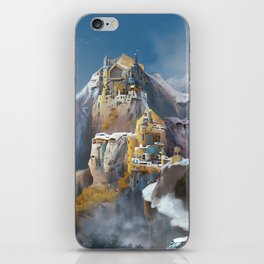 Castle up into the mountains iPhone Skin