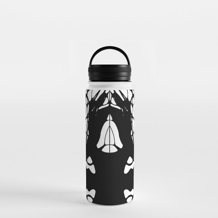 Neurographic pattern with a circles and variety shapes by MariDani Water Bottle