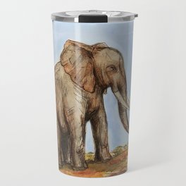 The Majestic African Elephant Travel Mug