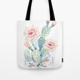 Prettiest Cactus Rose Watercolor by Nature Magick Tote Bag