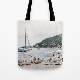 Italian Mix & Match Series | Mediterranean Sea Beach, Nautical | Vintage Summer Travel Photograph Tote Bag