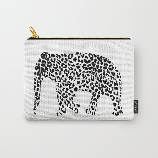 Elephant with leopard pattern Carry-All Pouch