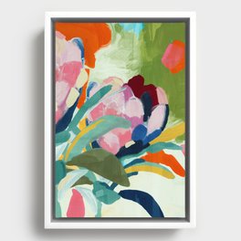floral blossom Framed Canvas