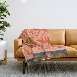 Woman with Vision Throw Blanket