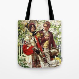 Victorian romance Tote Bag