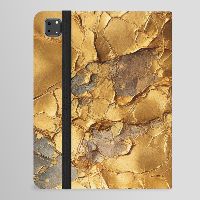 Gold foil surface #11 iPad Folio Case