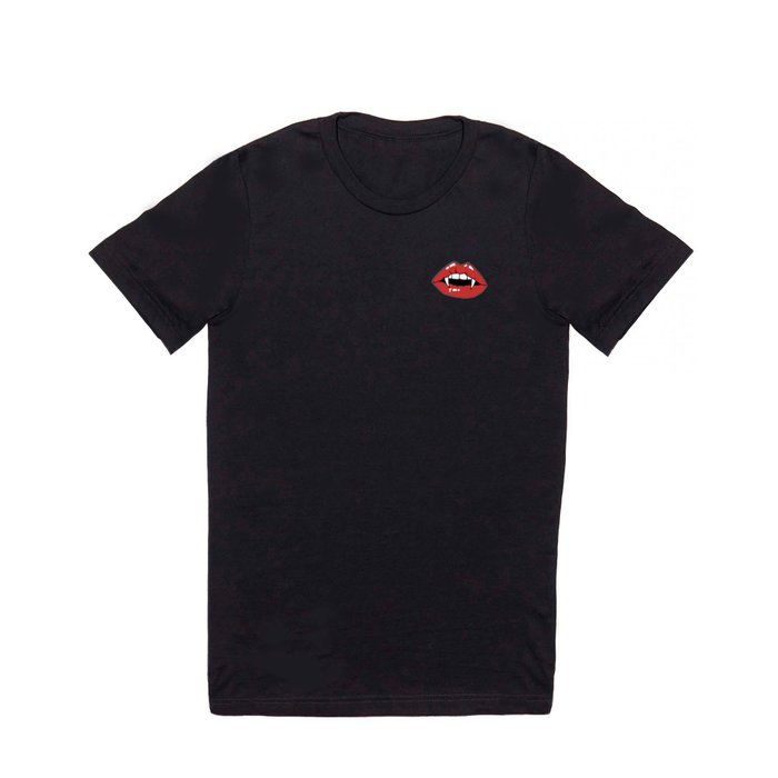 Vampire Mouth - Black T Shirt