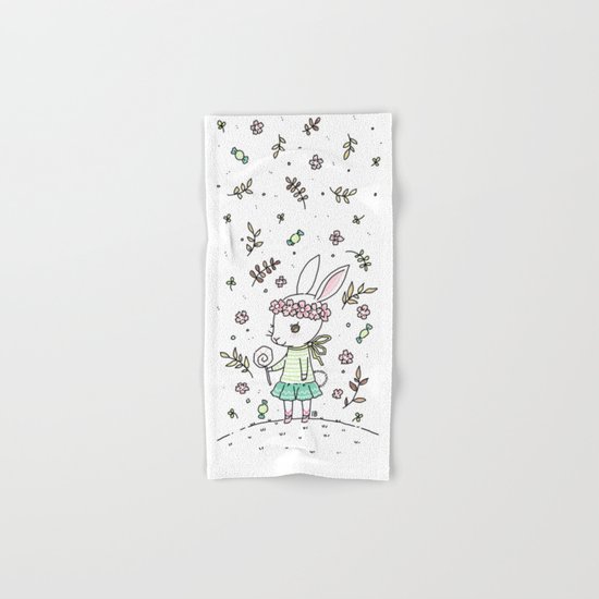 Summer Bunny Hand & Bath Towel