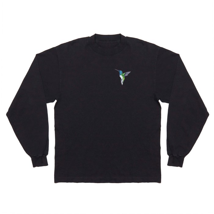 Graceful Tri-Color Hummingbird Long Sleeve T Shirt