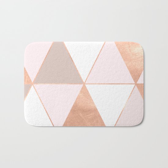 GEO TIKKI - ROSEGOLD PASTEL Bath Mat
