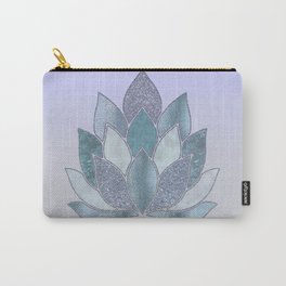 Elegant Glamorous Pastel Lotus Flower Carry-All Pouch