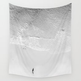 Surfer - Aerial Beach - Ocean Travel photography Wall Tapestry