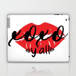  XOXO Y'all gift Valentine's Day, lips  Laptop Skin