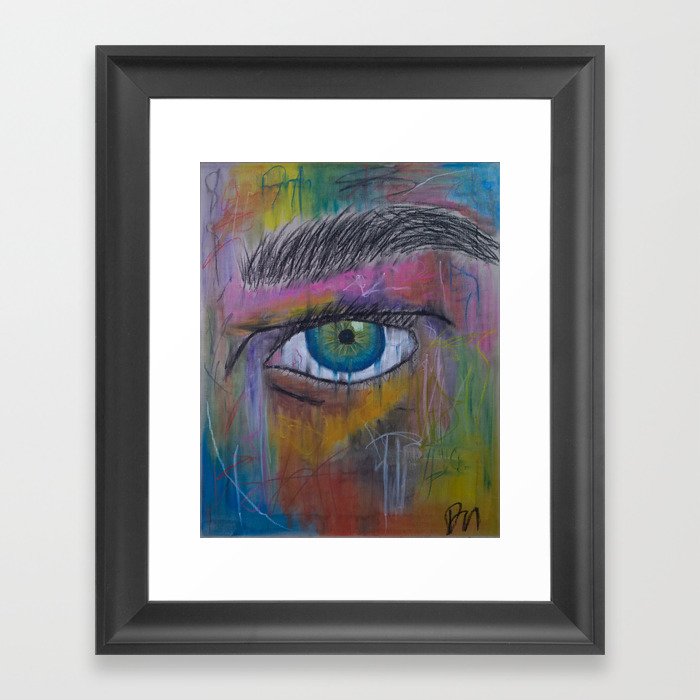 Graffiti Eye Framed Art Print