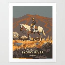 The Man from Snowy River Art Print