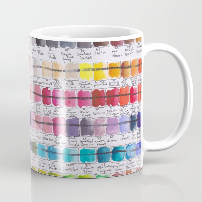 Artist Colour Palette Swatch Test Coffee Mug