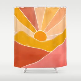 Wonderful Sunset Boho Shower Curtain