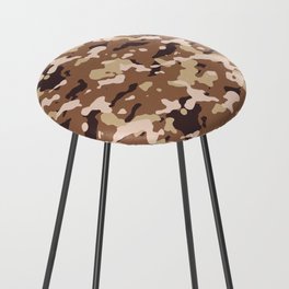 Brown Camouflage Counter Stool