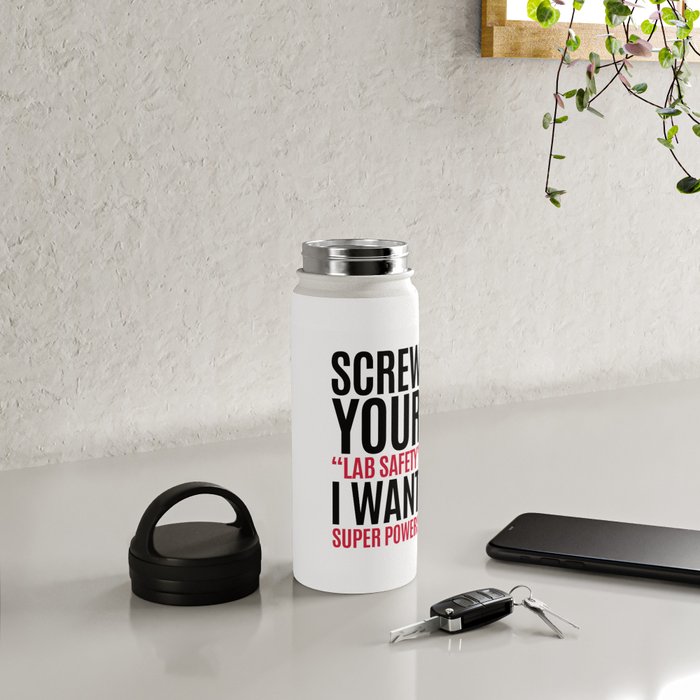 Vodka Is The Answer Funny Drunk Quote Water Bottle by EnvyArt
