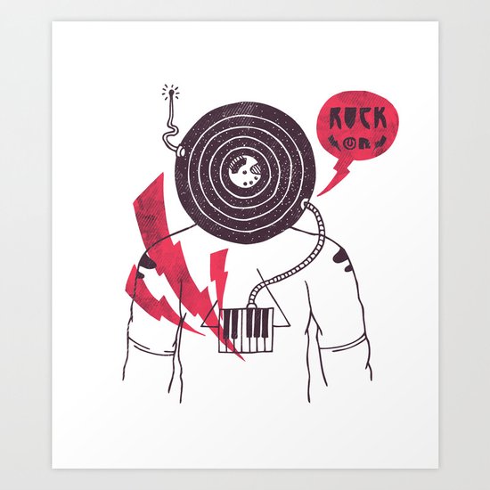 The Vinyl Frontier Art Print