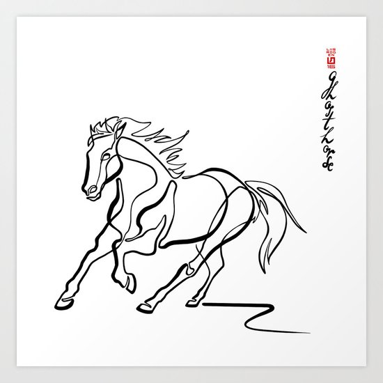 ~ghost.Horse~ Art Print