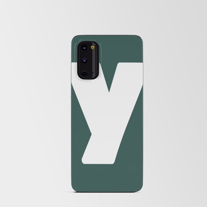 y (White & Dark Green Letter) Android Card Case
