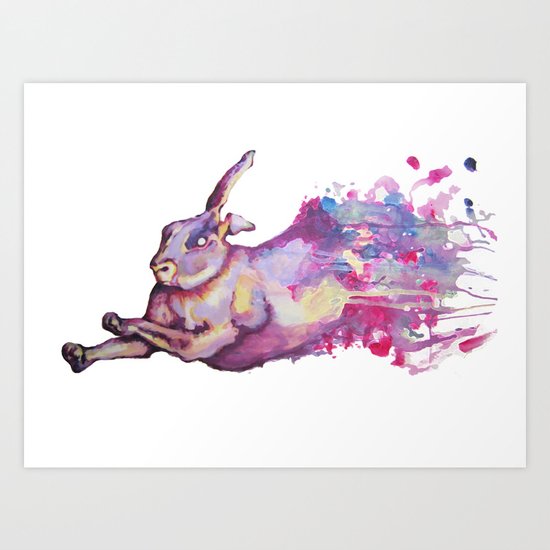 In which there is a rabbit-splosion Art Print