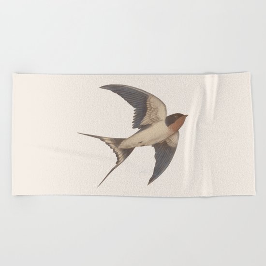Barn Swallow Beach Towel