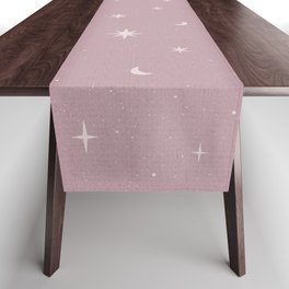 Starry night pattern Burnished Lilac Table Runner